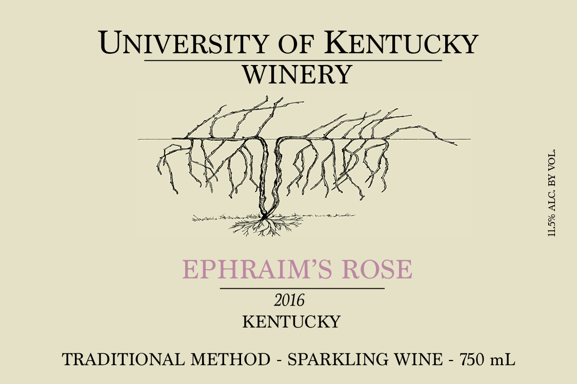 Ephraim's Rose 2016 Traditional Method Sparkling Wine 11.5% Alc. By Vol.